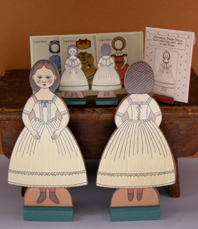 wooden paper dolls