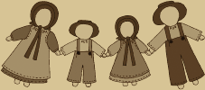 Amish Doll Family Small